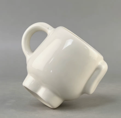 Cute Animal Ceramic Mug Set – 3D Embossed Coffee Cups (Set of 2)