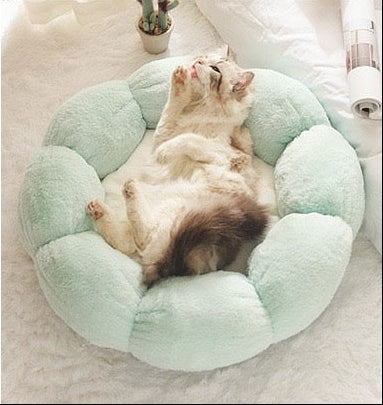 Plush Calming Donut Cat Bed – Ultra Soft Round Pet Nest for Cats & Small Dogs