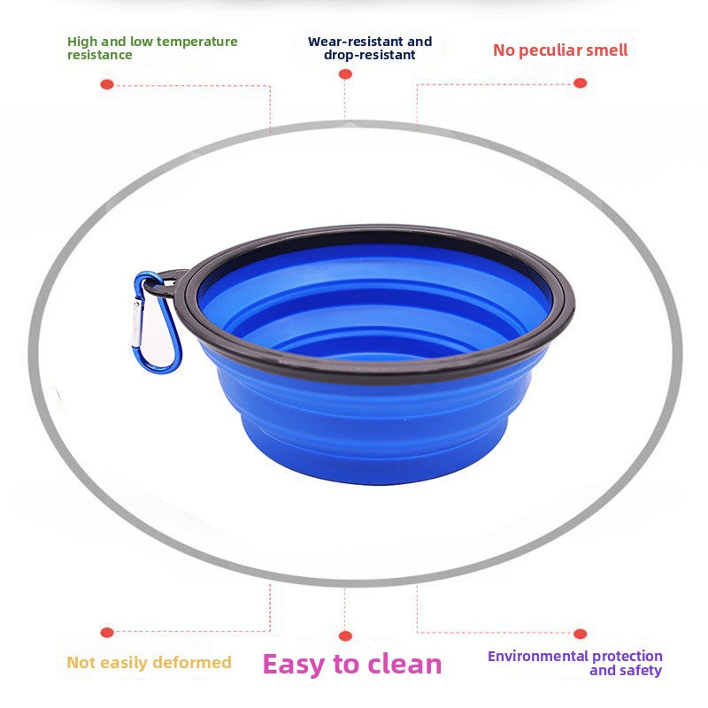 Collapsible Travel Pet Bowl/ Portable Feeding Dish