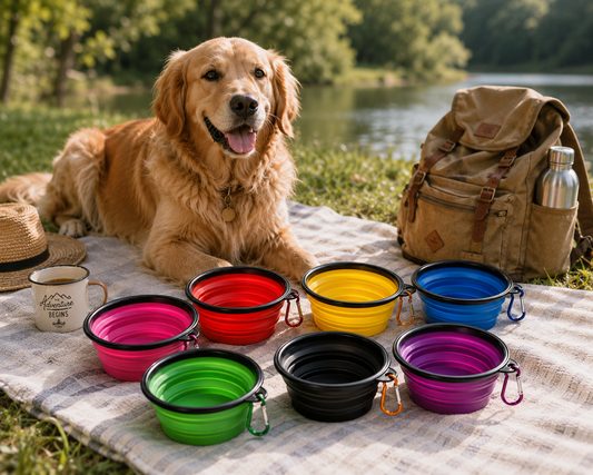 Collapsible Travel Pet Bowl/ Portable Feeding Dish