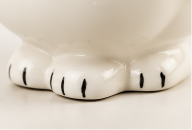 Cute Animal Ceramic Mug Set – 3D Embossed Coffee Cups (Set of 2)