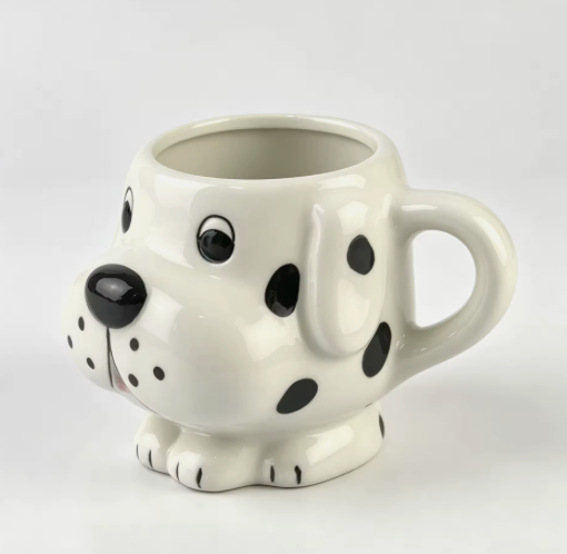 Cute Animal Ceramic Mug Set – 3D Embossed Coffee Cups (Set of 2)