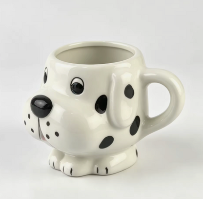 Cute Animal Ceramic Mug Set – 3D Embossed Coffee Cups (Set of 2)