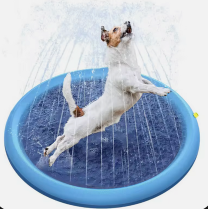 Sprinkler Dog Splash Pad – Foldable Outdoor Cooling Water Play Mat for Dogs