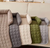 Waterproof Quilted Pet Sofa Cover – Non-Slip Dog & Cat Couch Protector with Bolster Sides
