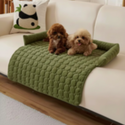 Waterproof Quilted Pet Sofa Cover – Non-Slip Dog & Cat Couch Protector with Bolster Sides