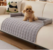 Waterproof Quilted Pet Sofa Cover – Non-Slip Dog & Cat Couch Protector with Bolster Sides