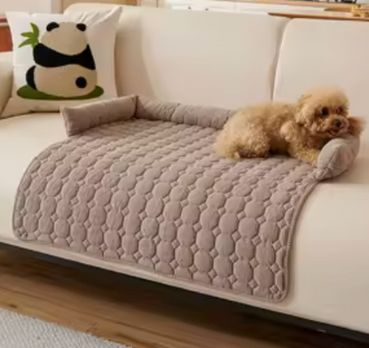Waterproof Quilted Pet Sofa Cover – Non-Slip Dog & Cat Couch Protector with Bolster Sides